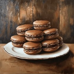 Macarons au chocolat