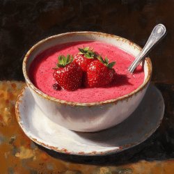 Soupe de fraises rafraîchissante