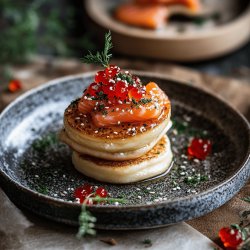 Blinis au saumon fumé