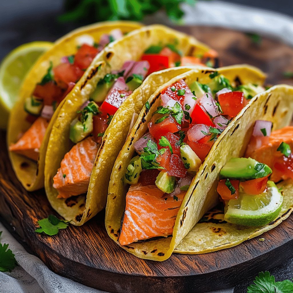 Delicious Salmon Tacos