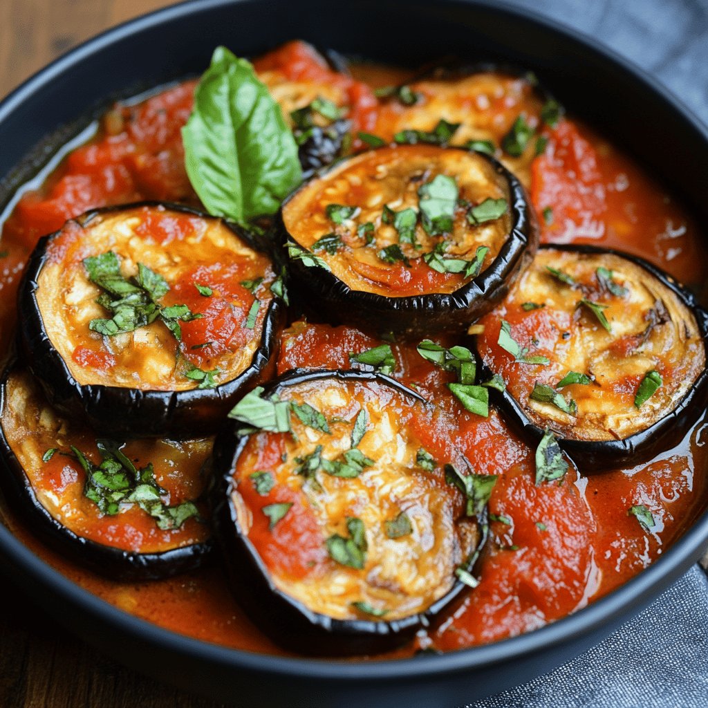 Aubergines à la sauce tomate