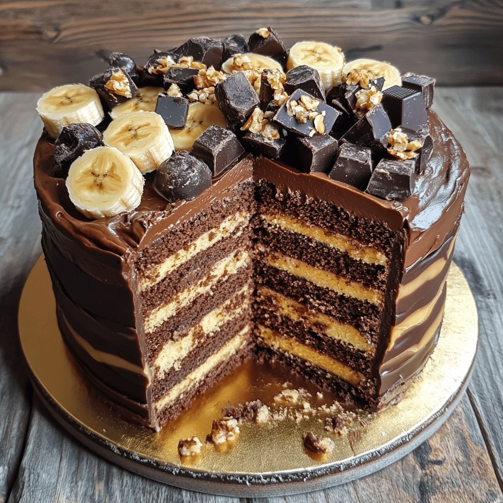 Cake à la banane et chocolat