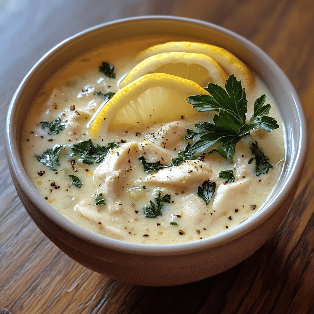 Greek Lemon Chicken Soup