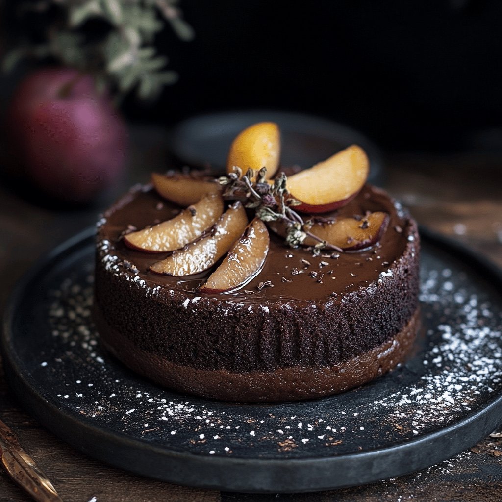 Fondant au chocolat et aux poires