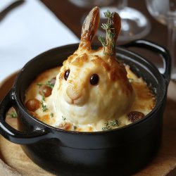 Lapin à la moutarde en cocotte