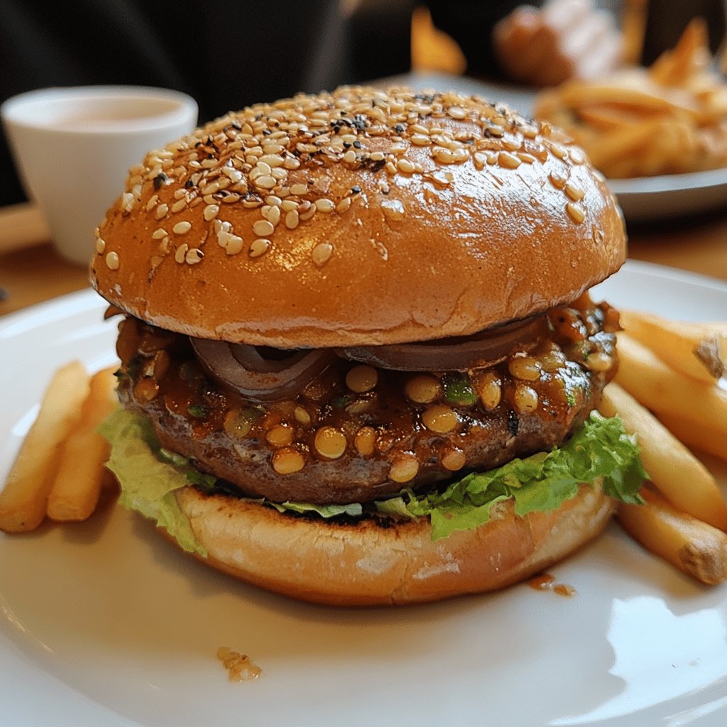 Burger végétarien aux lentilles