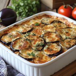 Gratin d'aubergines savoureux