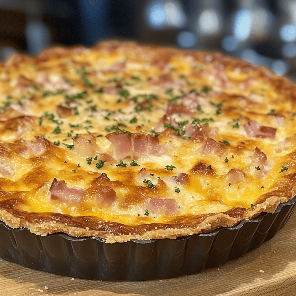 Quiche au jambon et comté