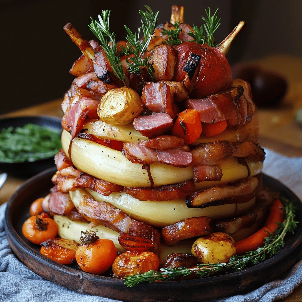 Jardinière de légumes aux lardons