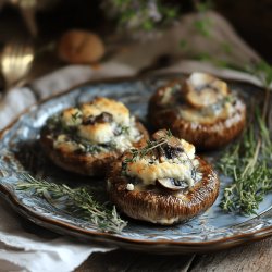 Champignons farcis au fromage boursin