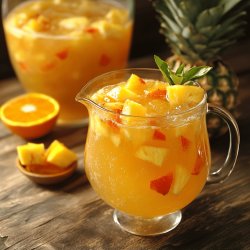 Punch sans alcool goyave, ananas, orange