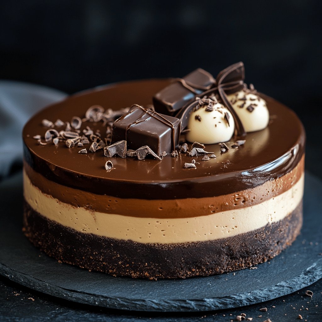 Entremets aux Trois Chocolats