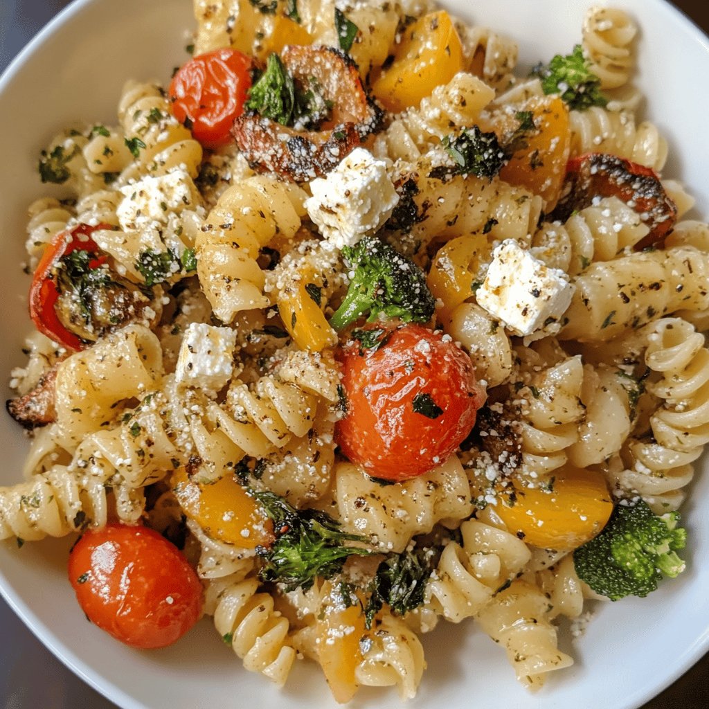 Baked Feta Pasta with Veggies