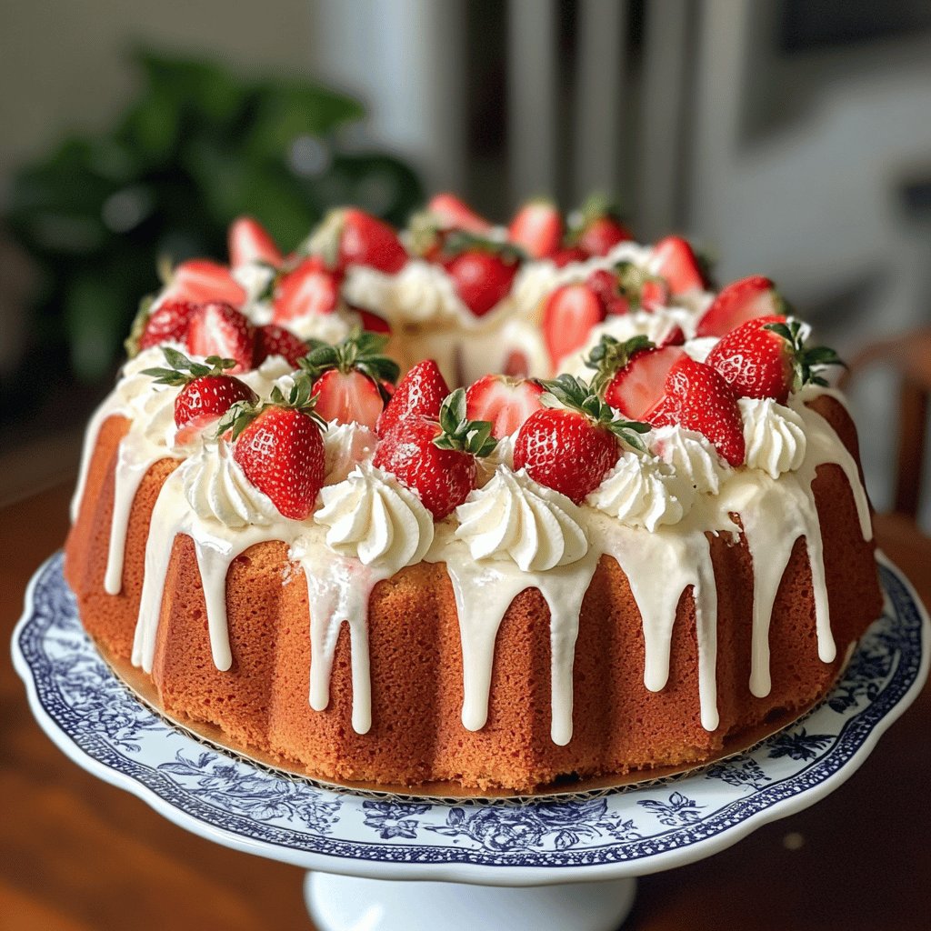 Strawberry Pound Cake