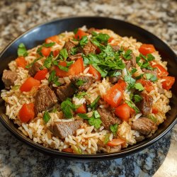 Uzbek Lamb and Rice Pilaf