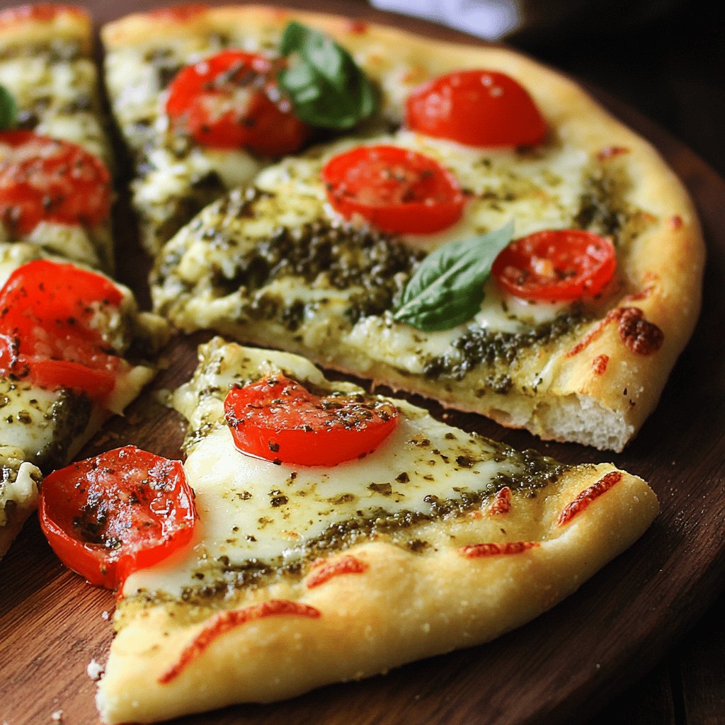 Homemade Pesto Pizza