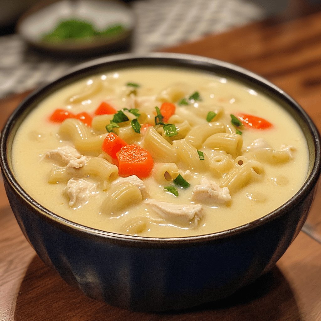 Creamy Filipino Chicken Macaroni Soup