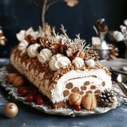 Bûche de Noël marrons chantilly