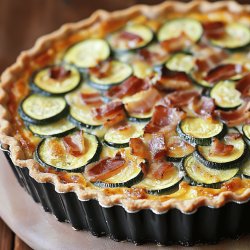 Quiche courgettes et lardons