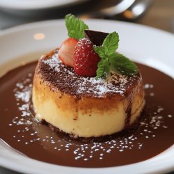 Petit flan au chocolat