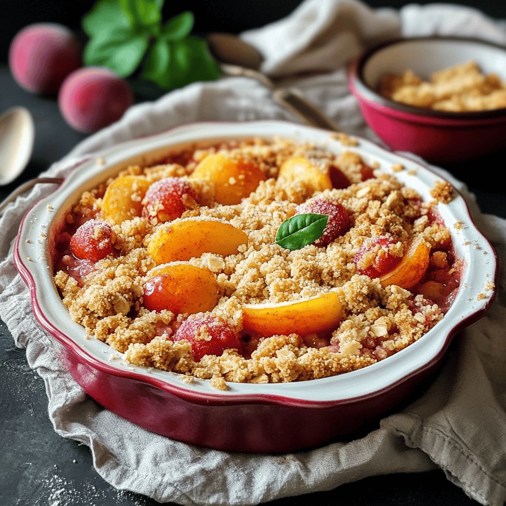 Crumble aux abricots facile