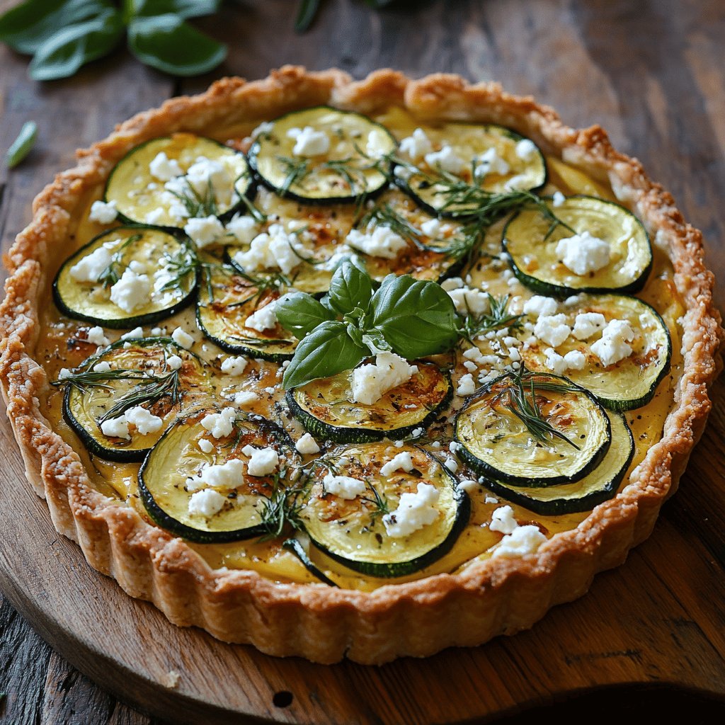 Tarte grecque courgettes feta