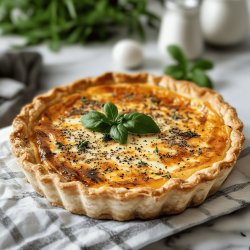 Quiche poireaux chèvre miel