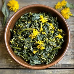 Spicy Dandelion Greens