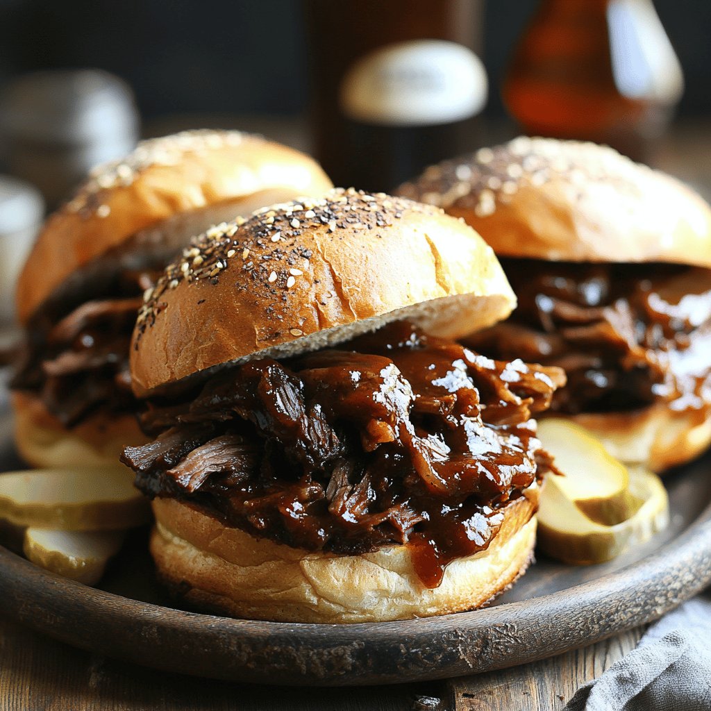 BBQ Beef Brisket Sandwiches