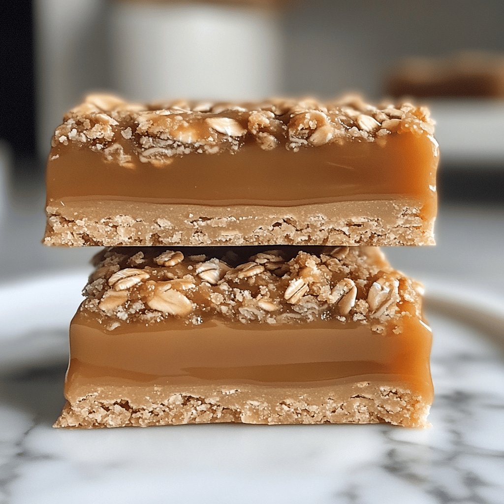 Oatmeal Caramel Bars