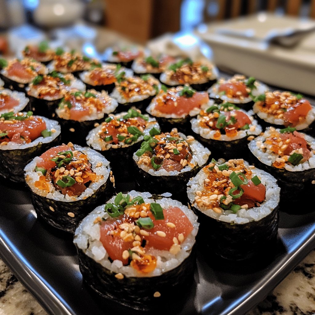 Spicy Tuna Sushi Rolls