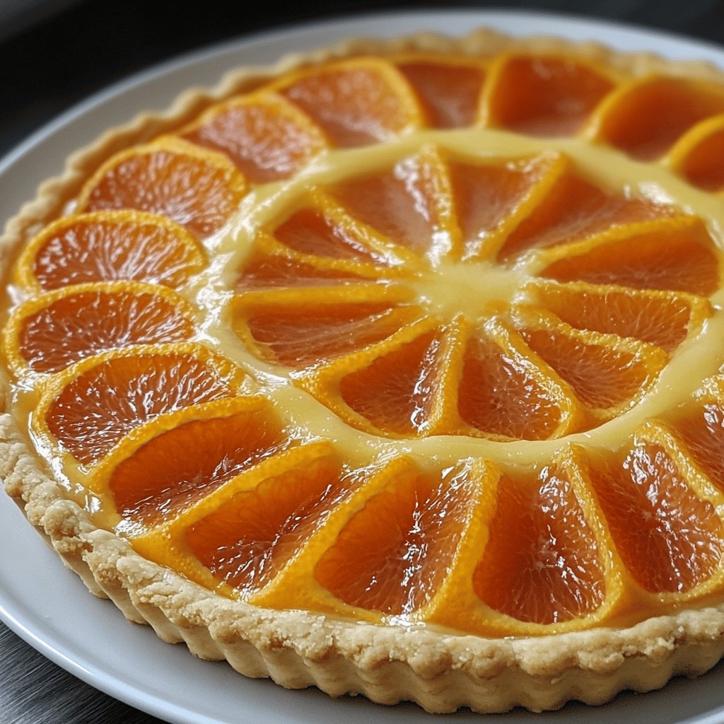 Tarte à l'orange facile