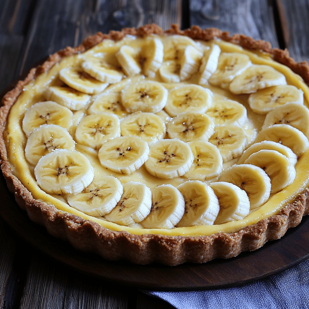 Tarte aux bananes maison