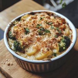 Gratin de pommes de terre et brocolis