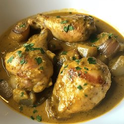 Poulet curry aux oignons au Cookeo