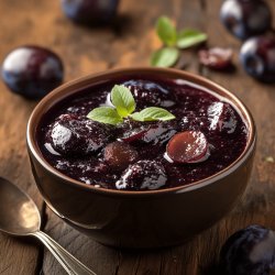 Compote de prunes au micro-ondes