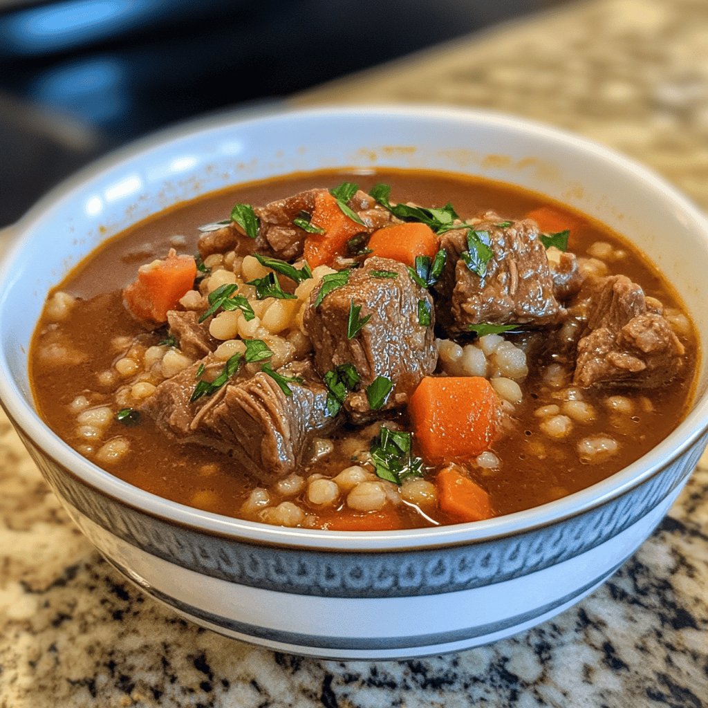 Hearty Beef and Barley Soup