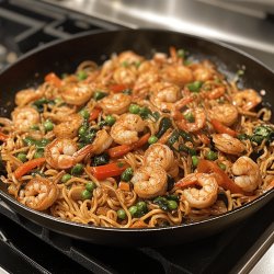 Quick Shrimp Lo Mein