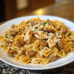 Chicken and Sausage Bowtie Pasta