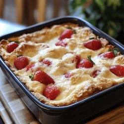 Strawberry Cream Cheese Cobbler