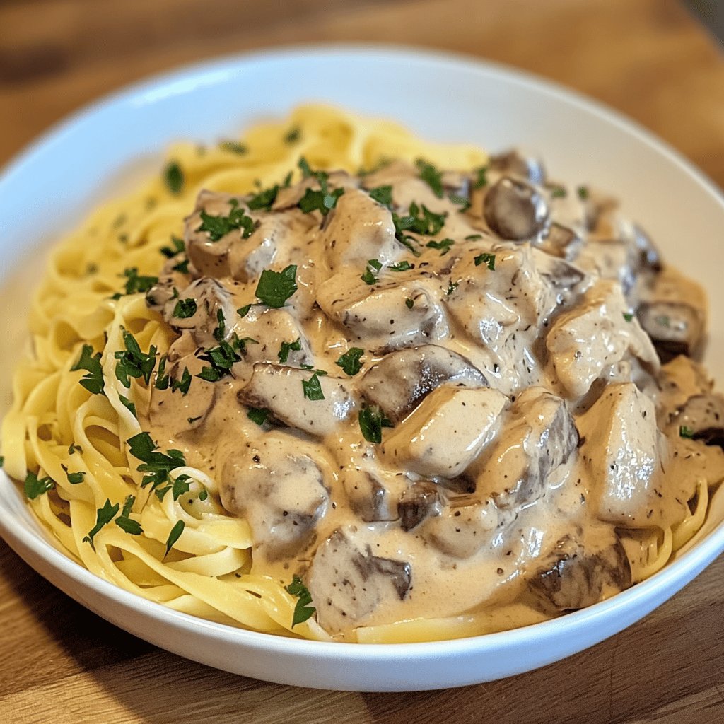 Poulet Stroganoff Crémeux