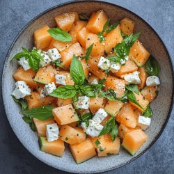 Salade d'été melon et feta