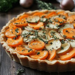 Tarte aux carottes et oignons