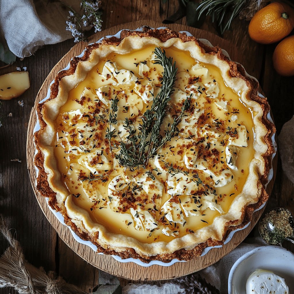 Tarte chèvre miel gourmande