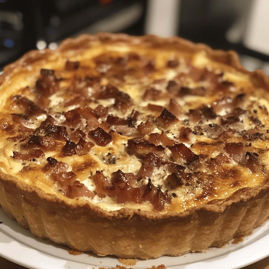 Quiche au chèvre et lardons