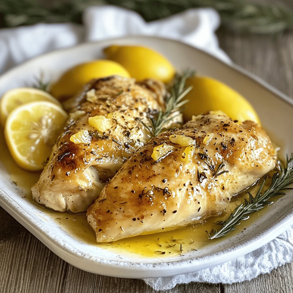 Poulet à la citronnelle facile