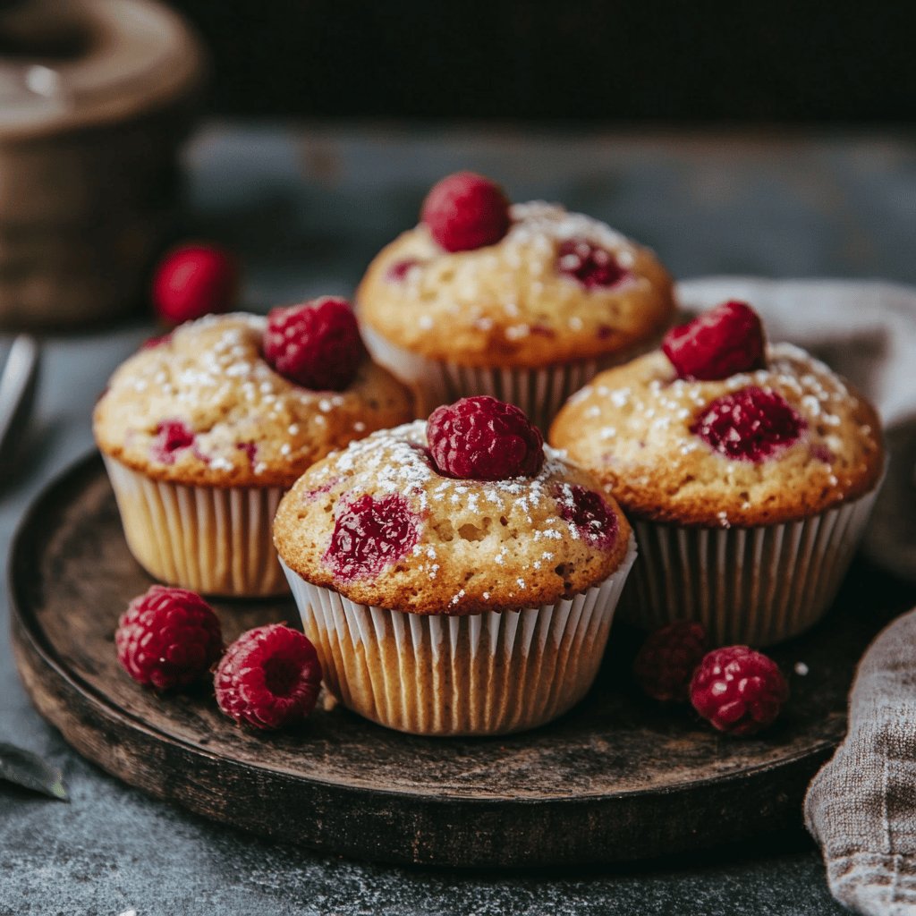 Muffins aux framboises