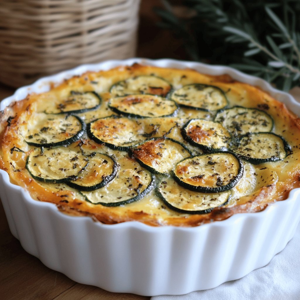 Flan de courgettes facile