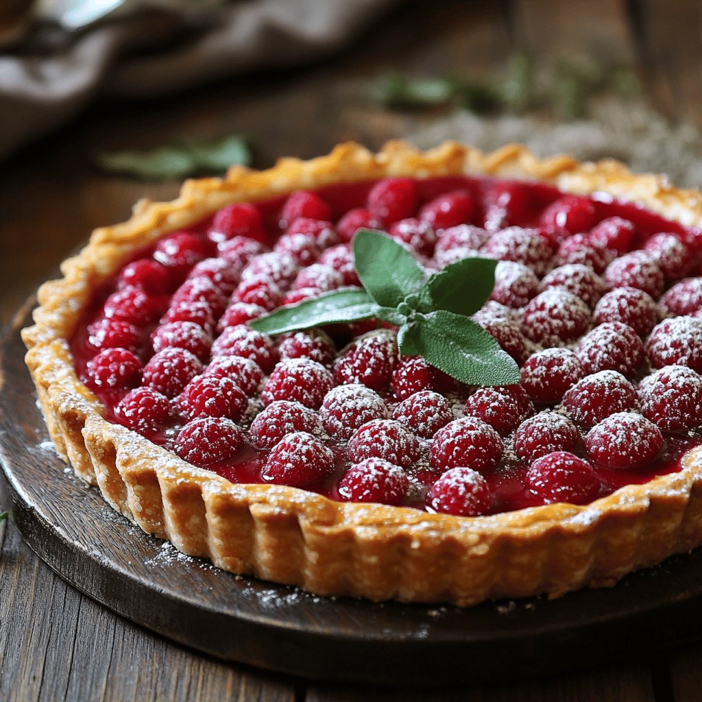 Tarte aux reines-claudes maison