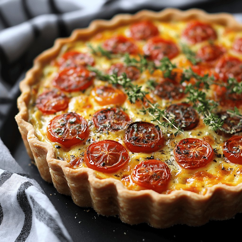 Quiche Chorizo et Tomates